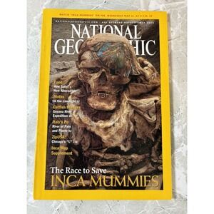 NATIONAL GEOGRAPHIC INCA MUMMIES & MOTHS MAY 2002 MAGAZINE